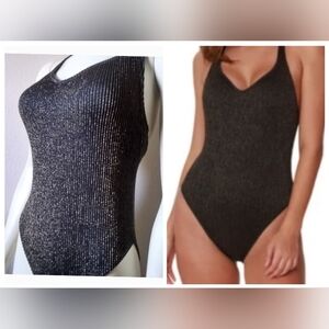 INGEAR Swimsuit Sz SMALL Black Gold
